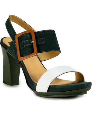 SANDALIA DE TACÓN DYSFUNCTIONAL KRAUT 1.0 VERDE VERDE