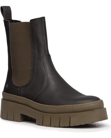 BOTA CHELSEA PLATAFORMA ART COMPANY AMBERES 1954 CASTANHO ESCURO/VERDE OLIVA VARIOS COLORES