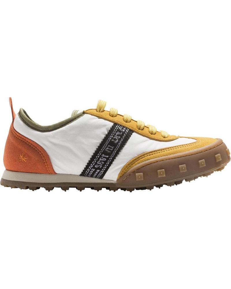 ZAPATILLA URBANA ART COMPANY CROSS SKY 1109 BLANCO AMARILLO NARANJA NEGRO