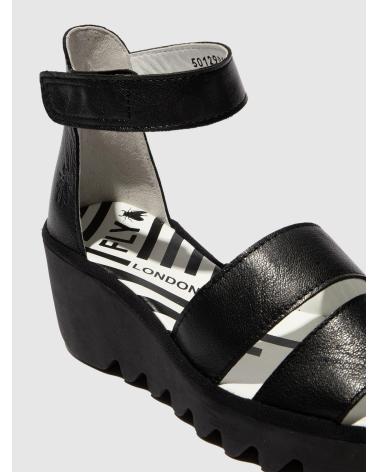 FLY LONDON SANDALIA CUÑA BONO 290 NEGRA NEGRO