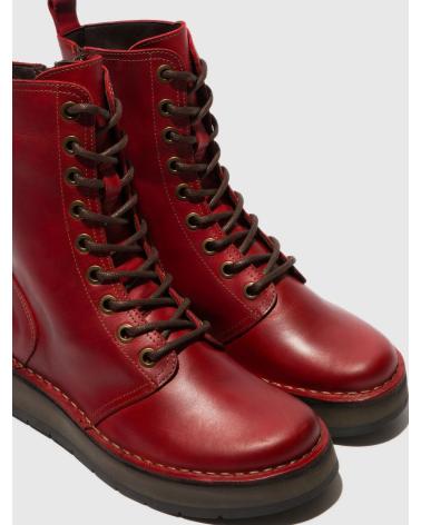 FLY LONDON RAMI 043 BOTA PLATAFORMA VERMELHA ROJO