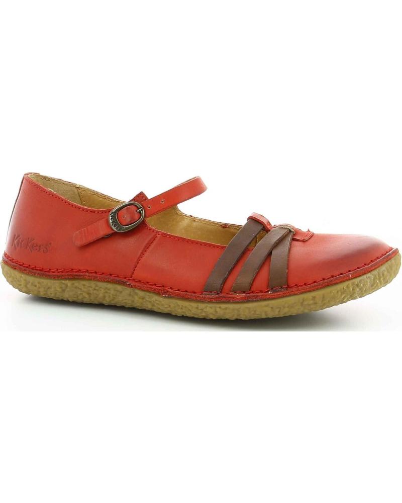 KICKERS ZAPATO MUJER HIBOU - ROJO