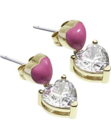 CHIARA FERRAGNI J19AWD03 EARRINGS WITH PINK HEART AND GEM