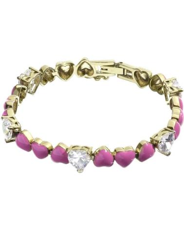 CHIARA FERRAGNI J19AWD07 BRACELET WITH PINK HEARTS AND CENTRAL GEM