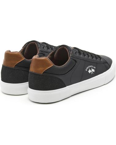 SPAGNOLO ZAPATILLAS CASUAL TENIS NEGRO