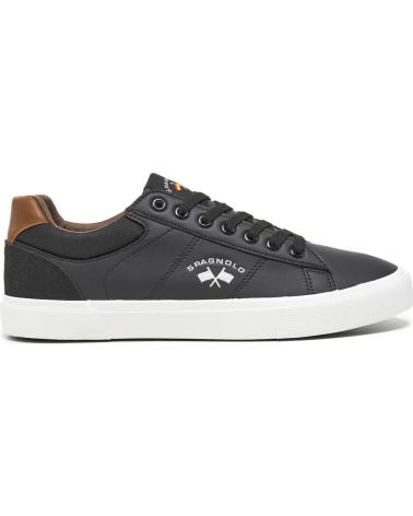 SPAGNOLO ZAPATILLAS CASUAL TENIS NEGRO