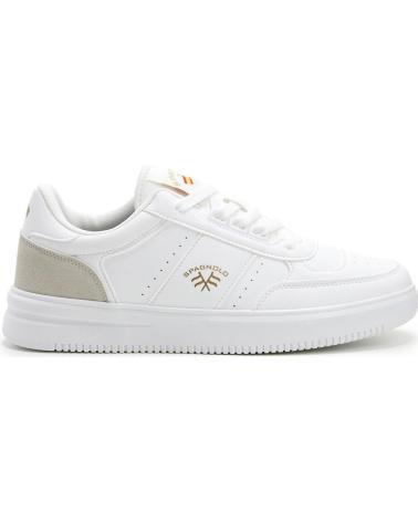 SPAGNOLO ZAPATILLA TIPO BASKET DE HOMBRE BLANCO