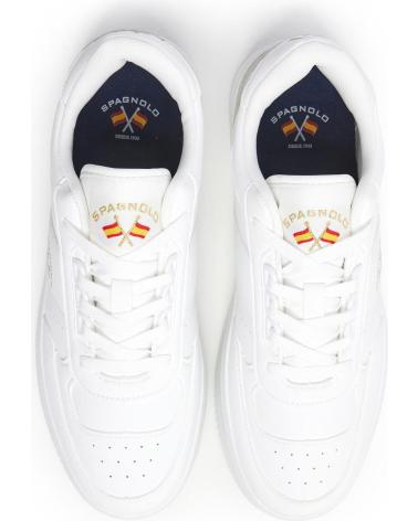 SPAGNOLO ZAPATILLA TIPO BASKET DE HOMBRE BLANCO