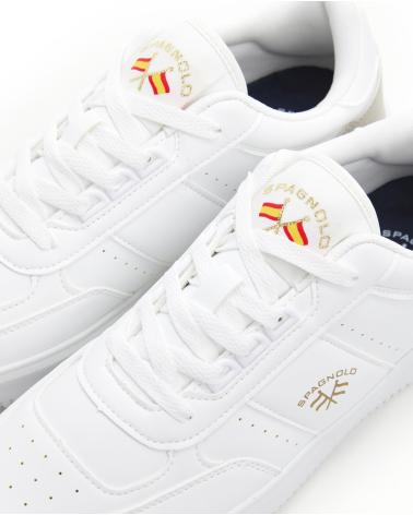 SPAGNOLO ZAPATILLA TIPO BASKET DE HOMBRE BLANCO