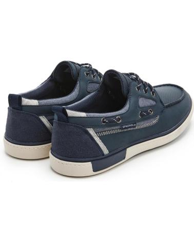 SPAGNOLO ZAPATILLA CASUAL DE TIPO NAUTICO HOMBRE MARINO