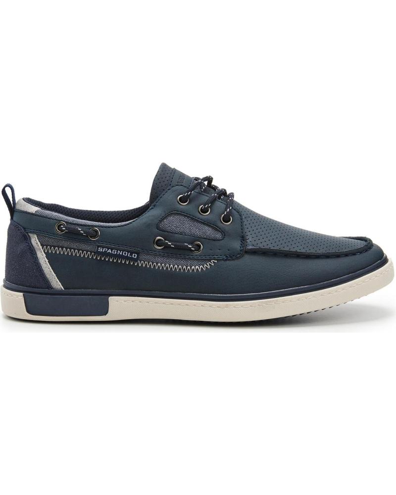SPAGNOLO ZAPATILLA CASUAL DE TIPO NAUTICO HOMBRE MARINO