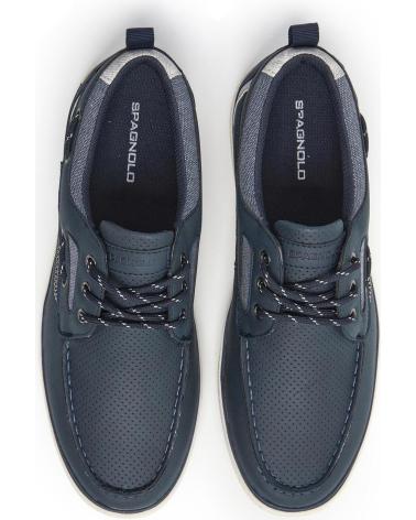 SPAGNOLO ZAPATILLA CASUAL DE TIPO NAUTICO HOMBRE MARINO