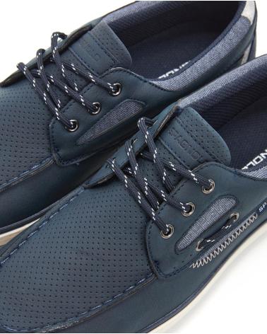 SPAGNOLO ZAPATILLA CASUAL DE TIPO NAUTICO HOMBRE MARINO