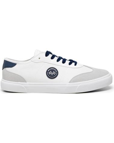 SPAGNOLO ZAPATILLA BAMBA TEXTIL CORDONES BLANCO