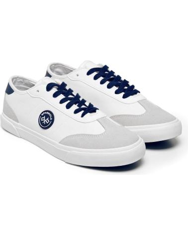 SPAGNOLO ZAPATILLA BAMBA TEXTIL CORDONES BLANCO
