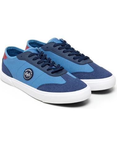 SPAGNOLO ZAPATILLA BAMBA TEXTIL CORDONES MARINO