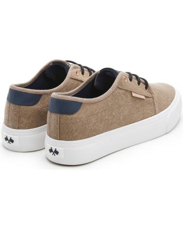 SPAGNOLO ZAPATILLAS CASUAL DE LONA CON CORDONES HOMBRE ARENA
