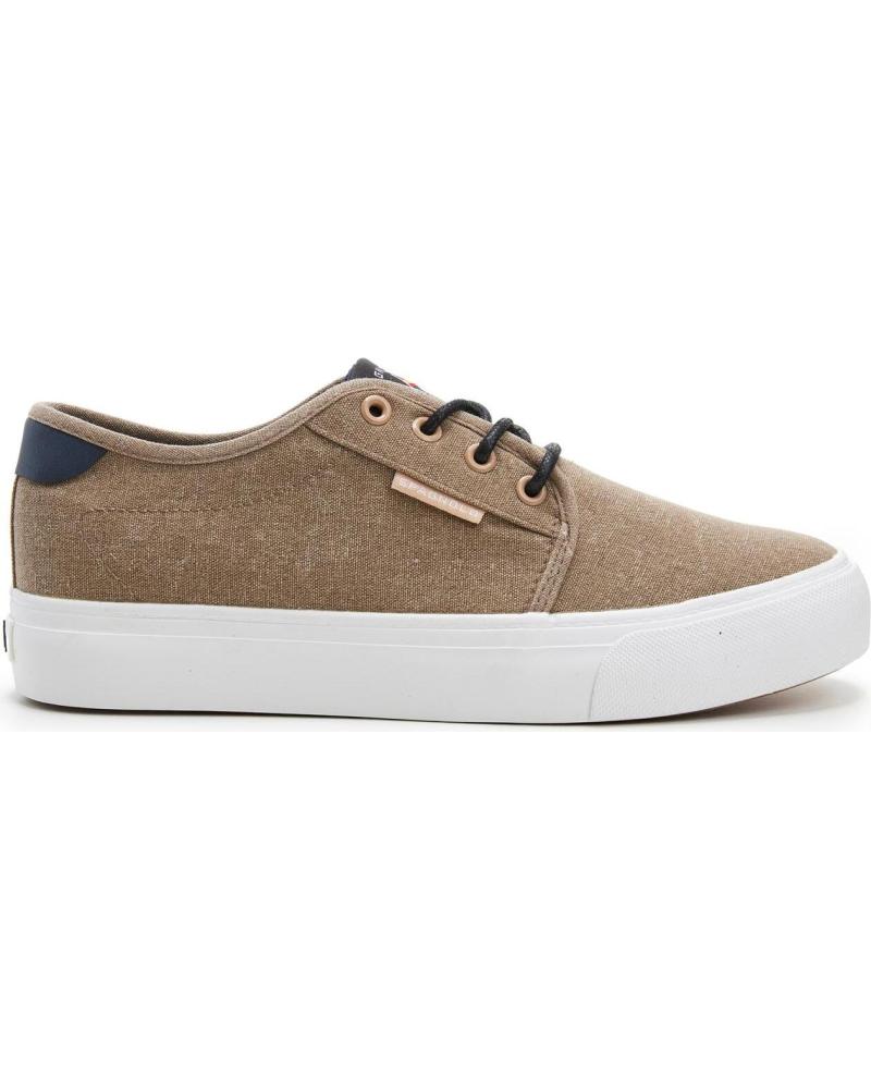 SPAGNOLO ZAPATILLAS CASUAL DE LONA CON CORDONES HOMBRE ARENA