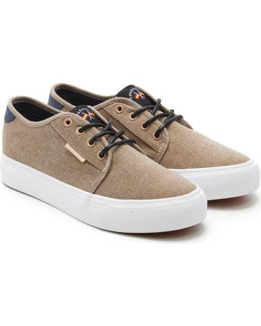 SPAGNOLO ZAPATILLAS CASUAL DE LONA CON CORDONES HOMBRE ARENA