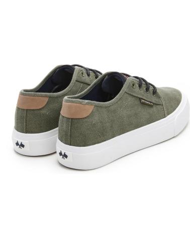 SPAGNOLO ZAPATILLAS CASUAL DE LONA CON CORDONES HOMBRE KAKI