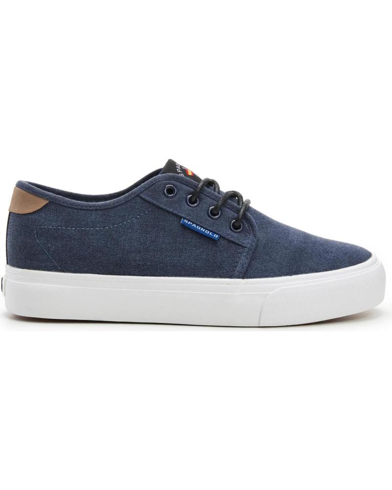 SPAGNOLO ZAPATILLAS CASUAL DE LONA CON CORDONES HOMBRE JEANS