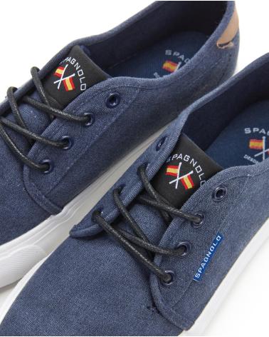 SPAGNOLO ZAPATILLAS CASUAL DE LONA CON CORDONES HOMBRE JEANS