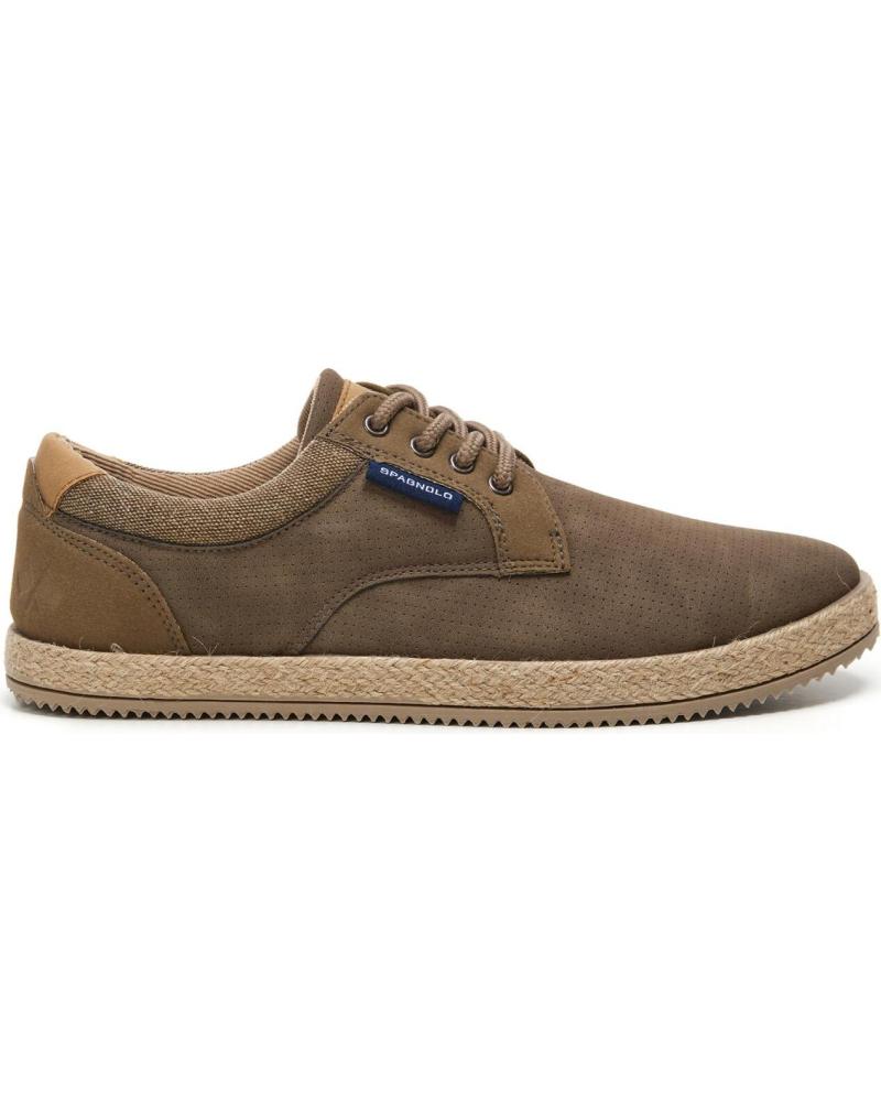 SPAGNOLO BAMBA YUTE SSINTETICO CORDONES TAUPE