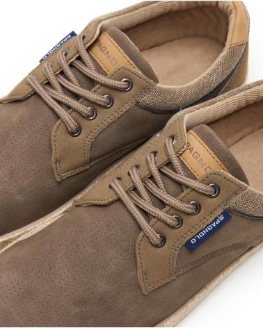 SPAGNOLO BAMBA YUTE SSINTETICO CORDONES TAUPE