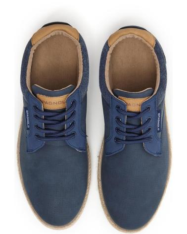 SPAGNOLO BAMBA YUTE SSINTETICO CORDONES MARINO