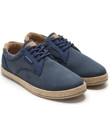 SPAGNOLO BAMBA YUTE SSINTETICO CORDONES MARINO