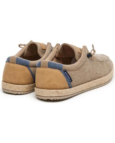 SPAGNOLO BAMBA WALLABI LONA CON CORDONES TAUPE