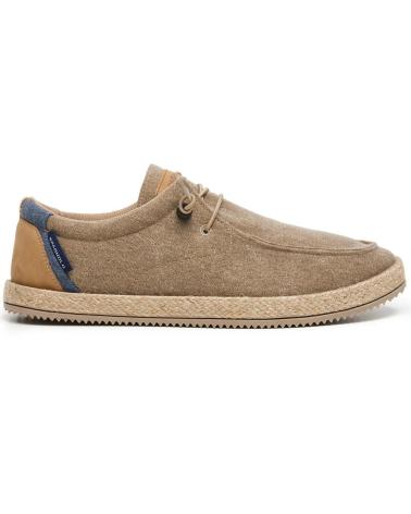 SPAGNOLO BAMBA WALLABI LONA CON CORDONES TAUPE