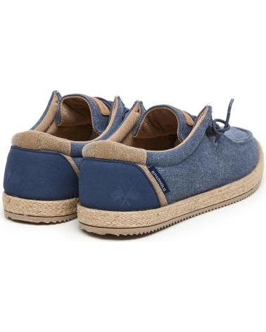 SPAGNOLO BAMBA WALLABI LONA CON CORDONES MARINO