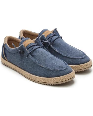 SPAGNOLO BAMBA WALLABI LONA CON CORDONES MARINO