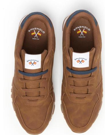 SPAGNOLO ZAPATILLAS CASUAL RUNING CAMEL