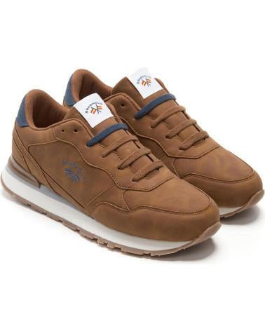 SPAGNOLO ZAPATILLAS CASUAL RUNING CAMEL