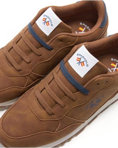 SPAGNOLO ZAPATILLAS CASUAL RUNING CAMEL
