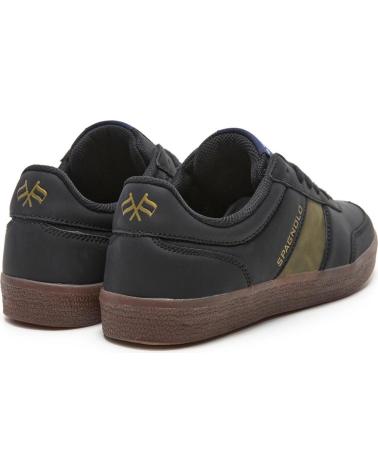 SPAGNOLO ZAPATILLAS CASUAL DE TIEMPO LIBRE NEGRO