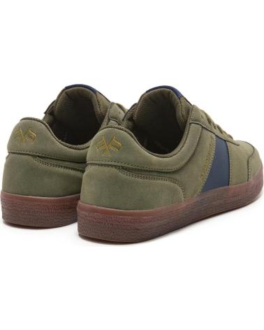 SPAGNOLO ZAPATILLAS CASUAL DE TIEMPO LIBRE CAQUI Y MARINO