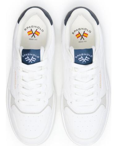 SPAGNOLO ZAPATILLAS CASUAL BASKET BLANCO
