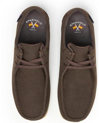 SPAGNOLO ZAPATILLAS CASUAL RUNING MARRON