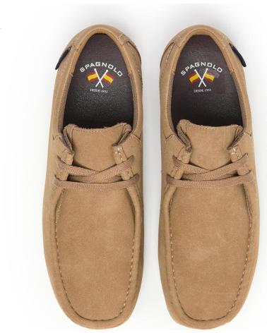 SPAGNOLO ZAPATILLA CASUAL WALLABI BEIGE