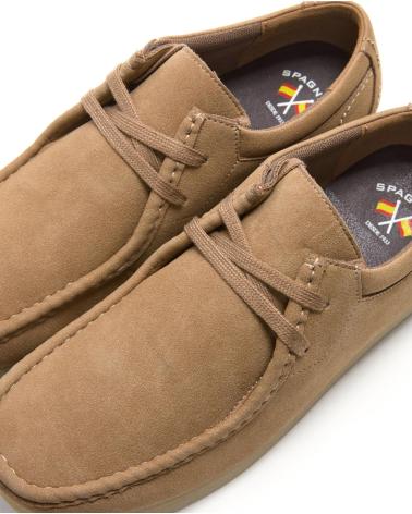 SPAGNOLO ZAPATILLA CASUAL WALLABI BEIGE
