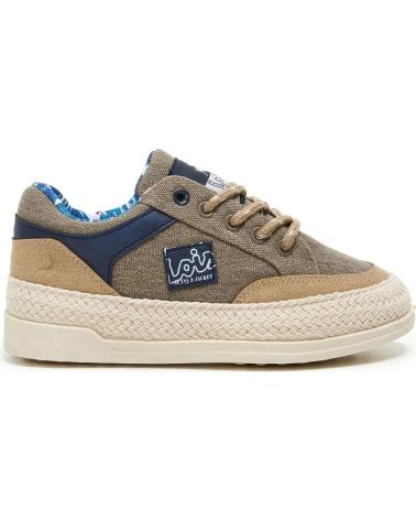 LOIS JEANS BAMBA YUTE TEXTIL CON CORDONES LOIS BEIGE