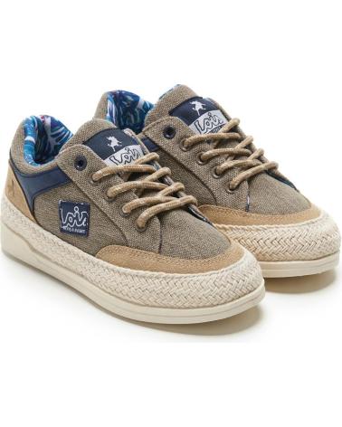LOIS JEANS BAMBA YUTE TEXTIL CON CORDONES LOIS BEIGE
