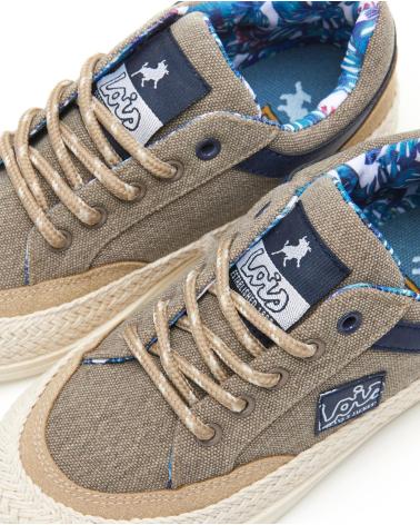 LOIS JEANS BAMBA YUTE TEXTIL CON CORDONES LOIS BEIGE