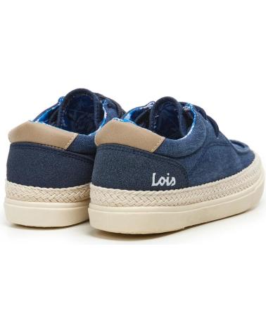LOIS JEANS BAMBA YUTE TEXTIL CON CORDONES LOIS MARINO