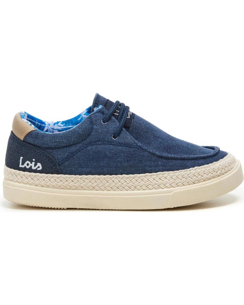 LOIS JEANS BAMBA YUTE TEXTIL CON CORDONES LOIS MARINO