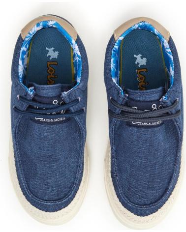 LOIS JEANS BAMBA YUTE TEXTIL CON CORDONES LOIS MARINO