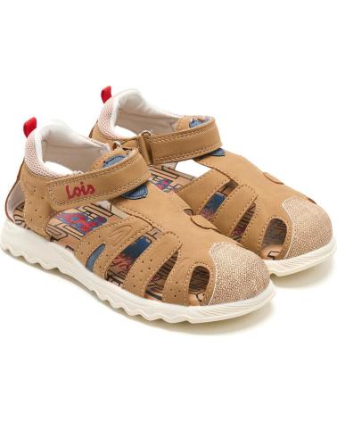 LOIS JEANS SANDALIA URBANA CERRADA PUNTERA LOIS NINO LOIS CAMEL